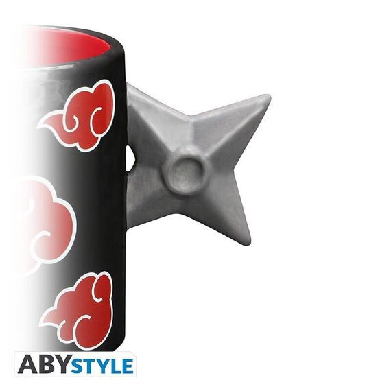 NARUTO SHIPPUDEN - 3D Handle Mug - Akatsuki Shuriken x2 / Fan Shop and Merchandise - Mugs & Bottles - Gifts - Techbox