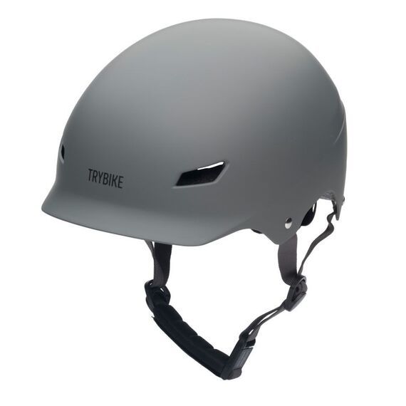 Trybike - Retro Helmet - Vintage Matte Grey - S/M / Sport and Outdoor