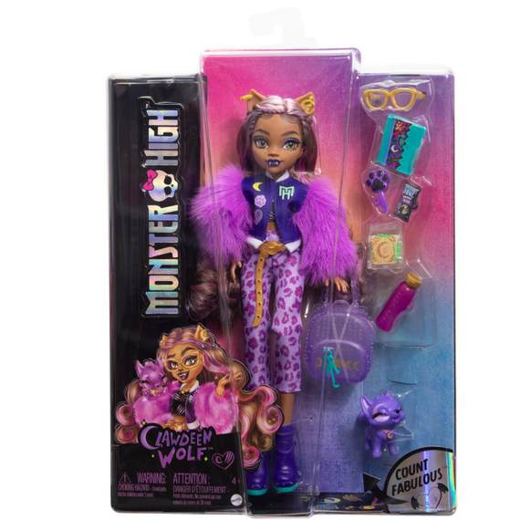 Monster High – Core Doll with Pet - Clawdeen (HRP65) / Toys - Dolls - Collectibles - Techbox