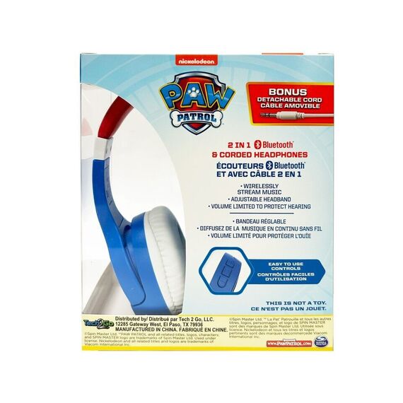 Ekids - Paw Patrol Bluetooth Headphones / Toys