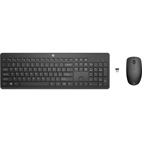 HP - 230 Wireless Desktop set, Black - Nordic / Computers