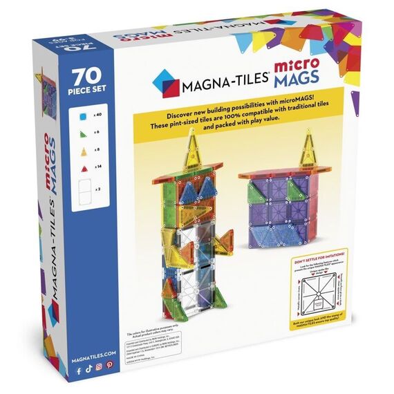 Magna-Tiles - microMAGS 70pcs (90296) / Toys - Αταξινόμητα -  - Techbox