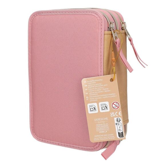 Miss Melody - Triple Pencil Case DUSTY ROSE / Toys - Merchandise Office Supplies - Various - Techbox