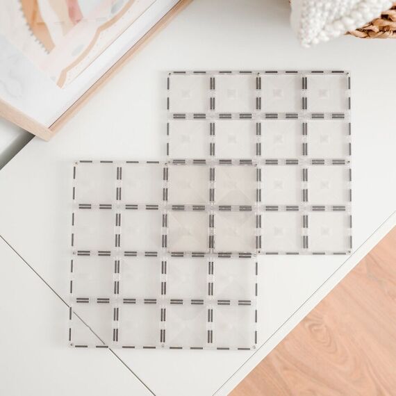 Connetix - Base Plate - Clear - 2 Pieces (CT-C-00002-BP) / Toys