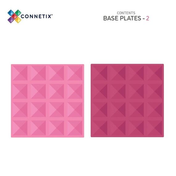 Connetix - Base Plate - Pastel Pink & Berry - (CT-P-PB002-BP) / Toys - Αταξινόμητα -  - Techbox