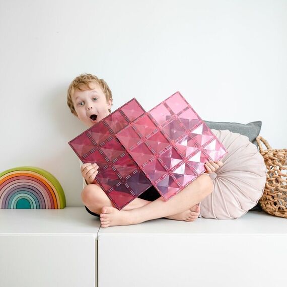 Connetix - Base Plate - Pastel Pink & Berry - (CT-P-PB002-BP) / Toys - Αταξινόμητα -  - Techbox