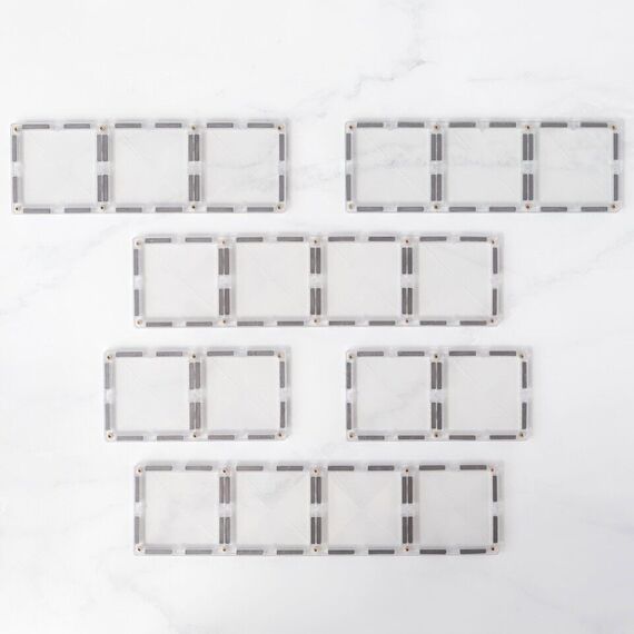 Connetix - Rectangle Pack - 12 Pieces - Clear (CT-C-00012-RE) / Toys
