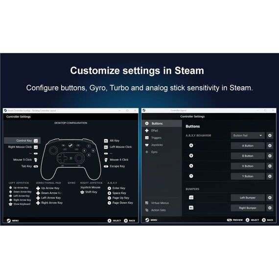 Hori Wireless Horipad For Steam / Computers