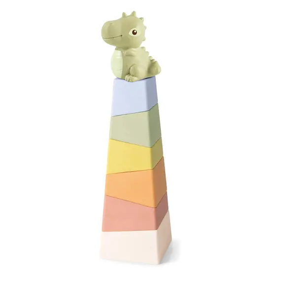 Kinder and Kids - Wheat Straw Dragon Tower Stacking Game - (K30002) / Toys
