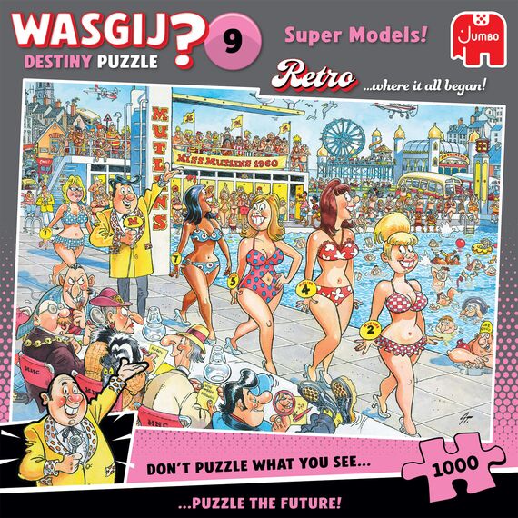 Wasgij - Retro Destiny - #9 Super Models! (1000 pieces) (1110100503) / Toys |  Techbox