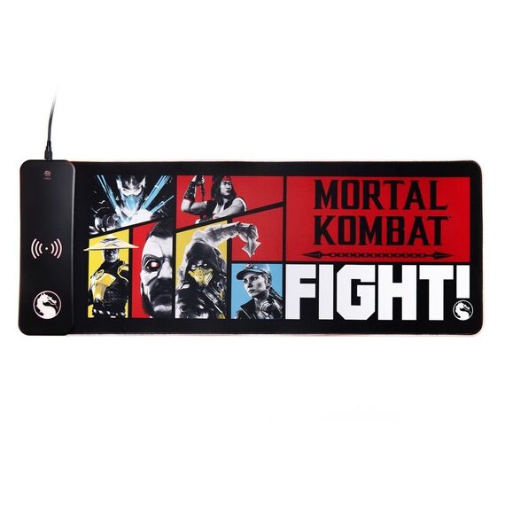 Numskull Mortal Kombat - Oversize Gaming Mat & Mobile Charger / Fan Shop and Merchandise | Techbox