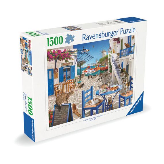 Ravensburger - Cats Of Mykonos - 1500p (12001450) / Toys - Puzzles - Gifts - Techbox