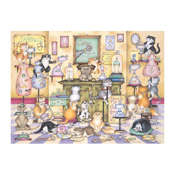 Ravensburger - Crazy Cats Taby & Co. 500p (12001451) / Toys - Puzzles - Gifts - Techbox