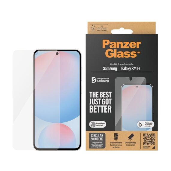 PanzerGlass - Screen Protector - Samsung Galaxy S24 FE - Ultra-Wide Fit / Electronics