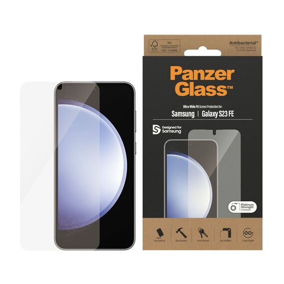 PanzerGlass Screen Protector - Samsung Galaxy S23 FE - Ultra-Wide Fit / Electronics