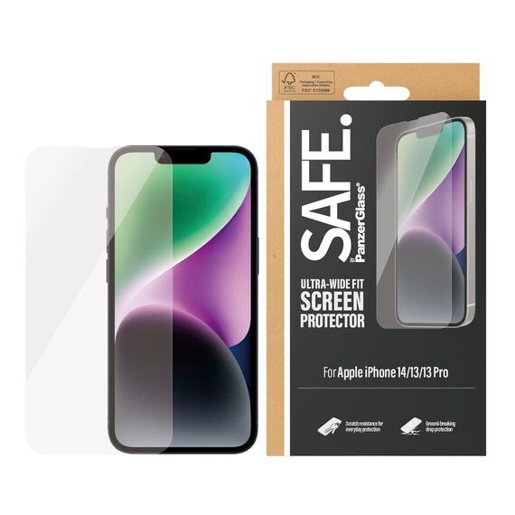 SAFE by PanzerGlass - Screen Protector Apple iPhone 14/13/13 Pro - Ultra-Wide Fit / Electronics
