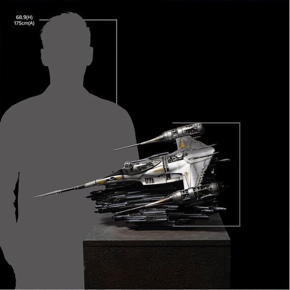 Star War - Mando's N-1 Starfighter Statue Demi Scale 1/20 / Fan Shop and Merchandise - Statues - Collectibles - Techbox