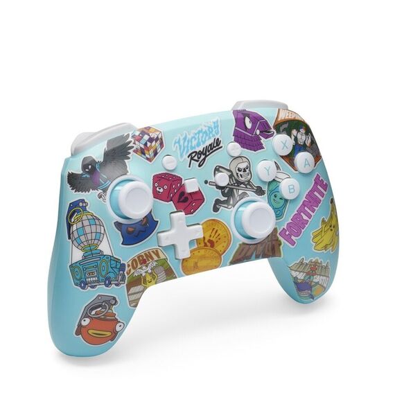 PowerA Enhanced Wireless Controller for Nintendo Switch - Fortnite Sticker Mania / Nintendo Switch | Techbox