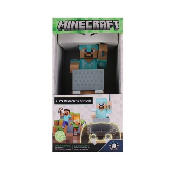 Cable Guys - Minecraft: Steve In Diamond Armour R.E.S.T / PlayStation 5 | Techbox
