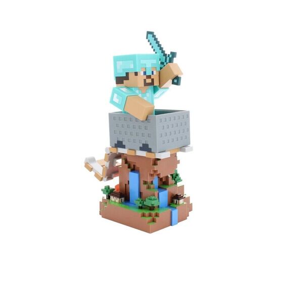 Cable Guys - Minecraft: Steve In Diamond Armour R.E.S.T / PlayStation 5 | Techbox