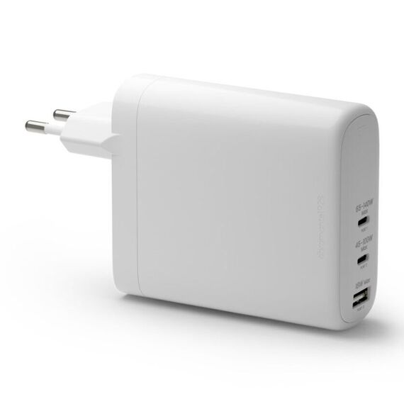 Dbramante1928 - Re-charge - Wall Charger GaN - USB-C 140W+100W+18W EU - White / Electronics
