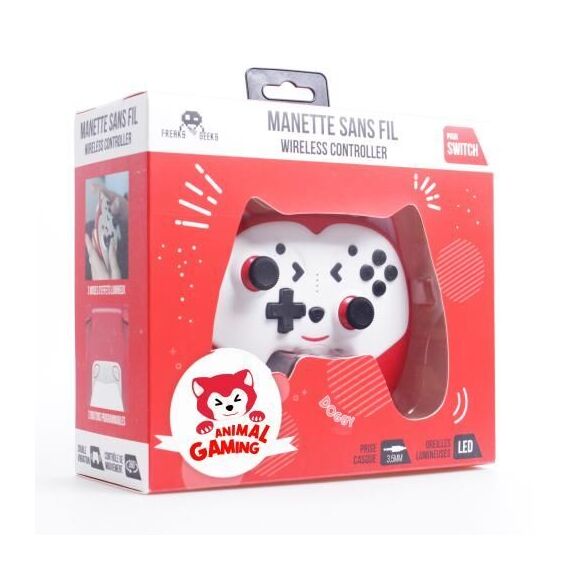 Switch - Doggy Wireless Controller  for Children with paddles  - Red / Nintendo Switch - Παιχνίδια Nintendo Switch - Τίτλοι Παιχνιδιών - Techbox