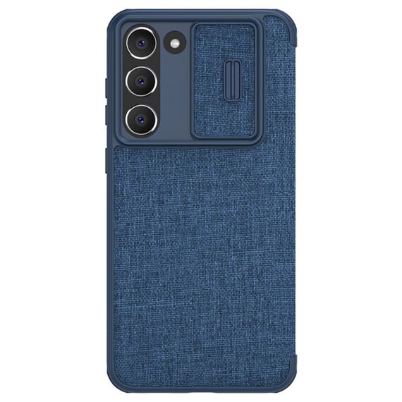Nillkin Qin Cloth Pro Case for Samsung Galaxy S23+ Flip Cover Camera Cover blue - Samsung Cases - Cases - Techbox