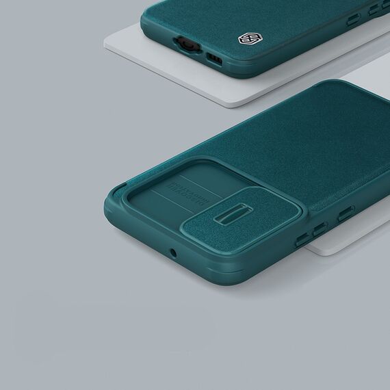 Nillkin Qin Cloth Pro Case for Samsung Galaxy S23+ Flip Cover Camera Cover blue - Samsung Cases - Cases - Techbox