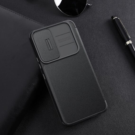 Nillkin Qin Cloth Pro Case for Samsung Galaxy S23+ Flip Cover Camera Cover blue - Samsung Cases - Cases - Techbox
