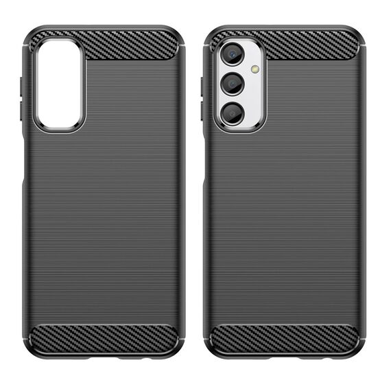 Flexible carbon pattern case for Samsung Galaxy M34 Carbon Case - black | Techbox