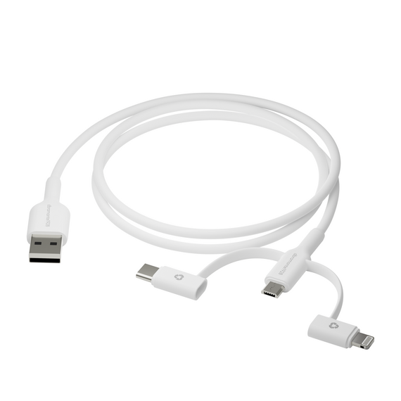 Dbramante1928 - Re-charge - 3in1 Cable–USB A to USB-A,C & Lightn-W / Electronics - Αταξινόμητα -  - Techbox