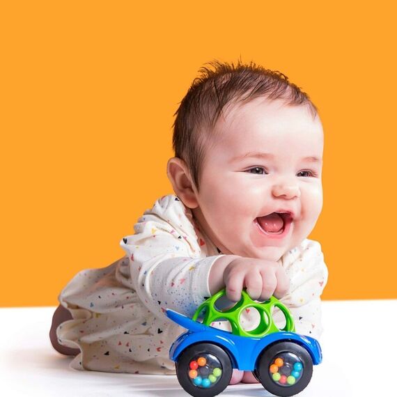 Bright Starts - Toy car, Rattle & Roll Buggie™, blue - (BS-81559) / Toys - Αταξινόμητα -  - Techbox