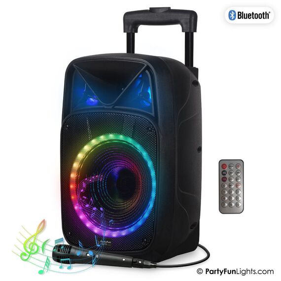 Party Fun Lights - Karaoke Party Speaker with Handle & Wheels - (605603) / Toys - Αταξινόμητα -  - Techbox