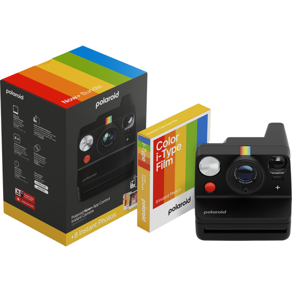 Polaroid - Now+ Gen 3 Black - bundle with Color Film (8 photos) / Electronics | Techbox