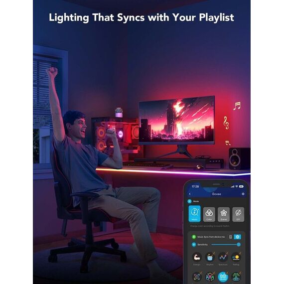 Govee - Neon Gaming Table Light 3m / Electronics