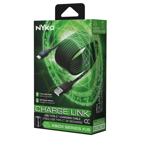 Nyko Charge Link USB/USB-C for Playstation 5 / Xbox Series X - S - 2,5 meter / Xbox Series X - Παιχνίδια Series X - Τίτλοι Παιχνιδιών - Techbox
