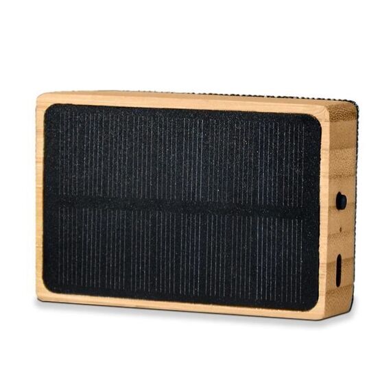 Solar Bamboo Speaker / Gadgets