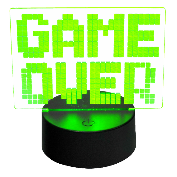 MECHARITE - 3D Lampe - GAME OVER / Gadgets
