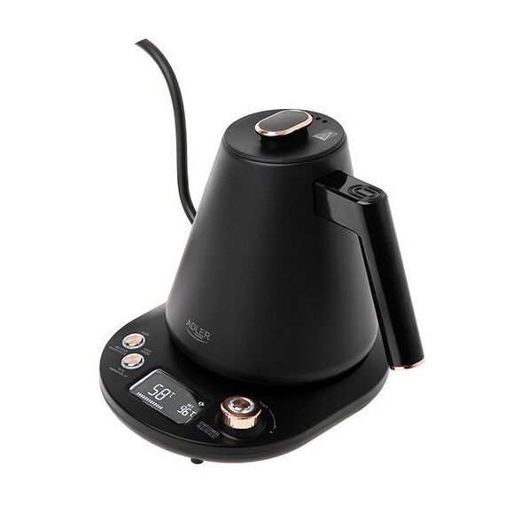 Adler AD 1349 Electric kettle with long spout 1.0L Black - Kettles - Coffee & Beverages - Techbox