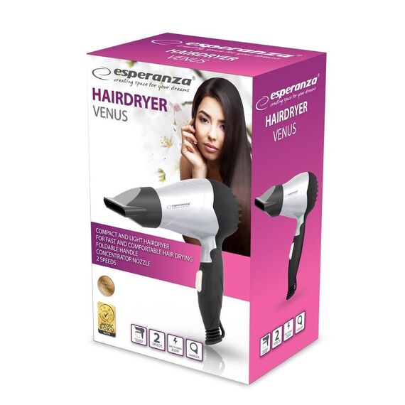 Esperanza EBH002S Hair dryer Silver / Black 850 W | Techbox