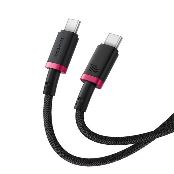 Baseus Dura Type C to Type C 100 W fast charging cable 2 m Black, Red | Techbox
