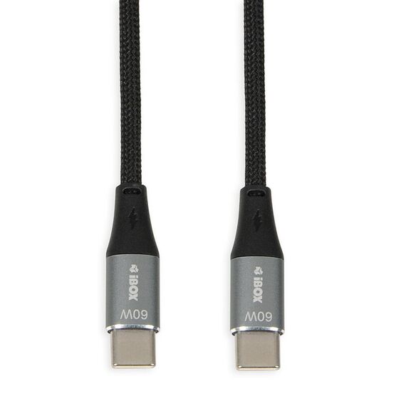 iBOX IKUTC USB-C cable 60W 1m Black | Techbox