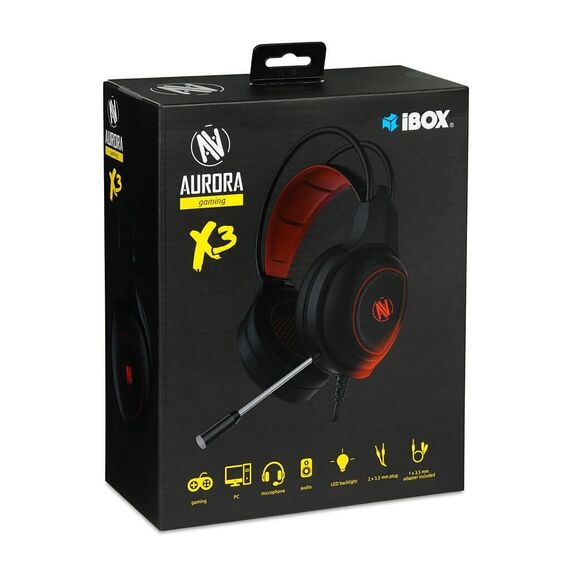 I-BOX X3 GAMING HEADPHONES WITH MICROPHONE | Techbox