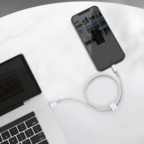Baseus CATLGD-02 lightning cable 1 m White - USB Cables - Cables & Adapters - Techbox