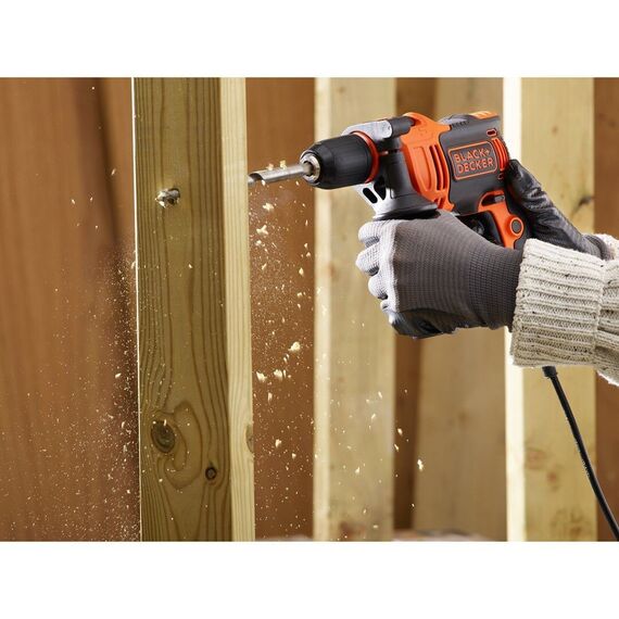 Black & Decker BEH710-QS drill 2800 RPM Black, Orange | Techbox