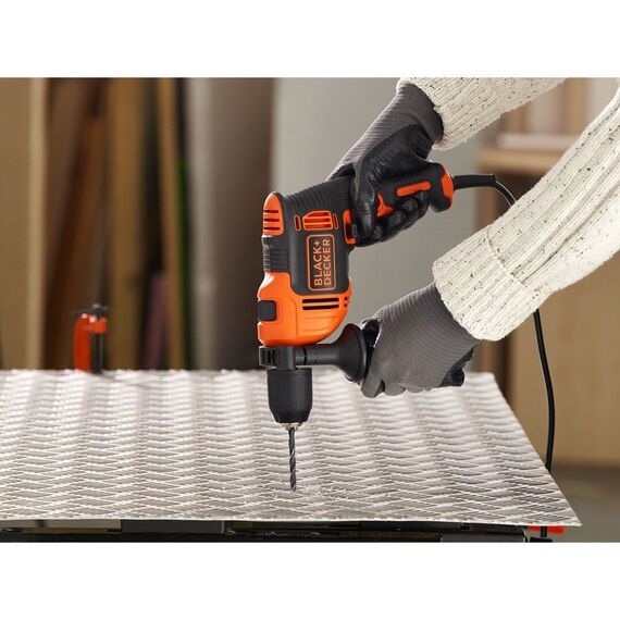 Black & Decker BEH710-QS drill 2800 RPM Black, Orange | Techbox