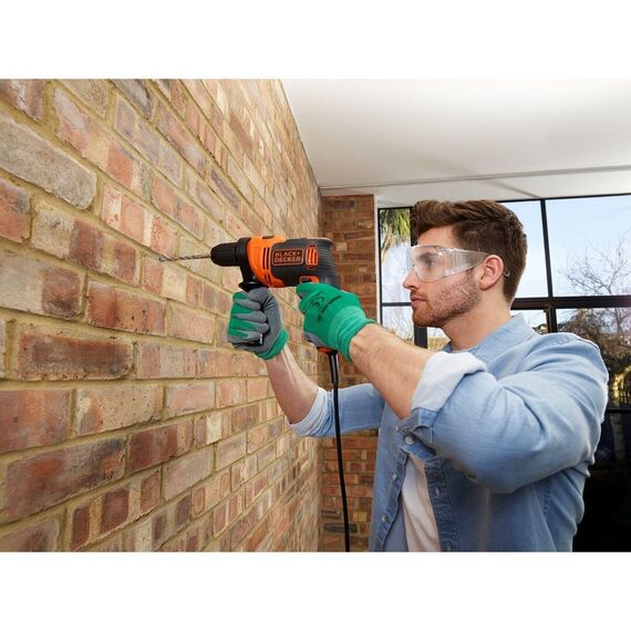 Black & Decker BEH710-QS drill 2800 RPM Black, Orange | Techbox