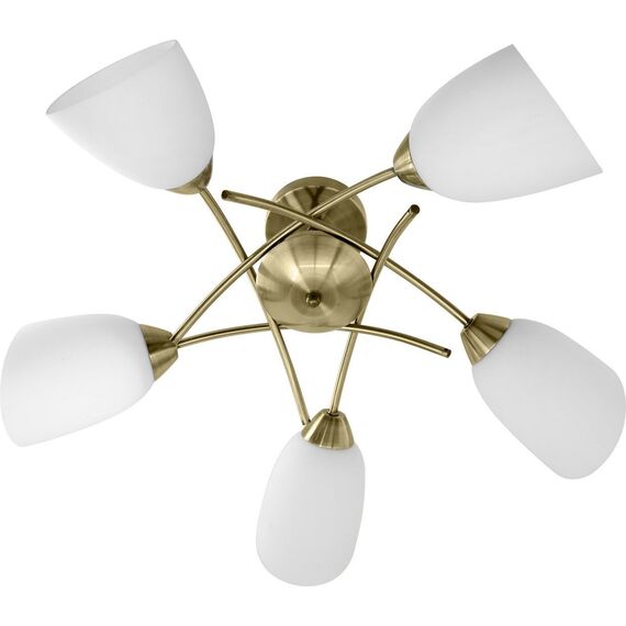 Classic ceiling chandelier pendant lamp Activejet NIKITA Patina 5xE27 for living room | Techbox