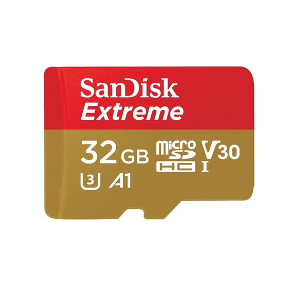 SanDisk Extreme 32 GB MicroSDHC UHS-I Class 10 - Memory Cards - Smartphones - Techbox