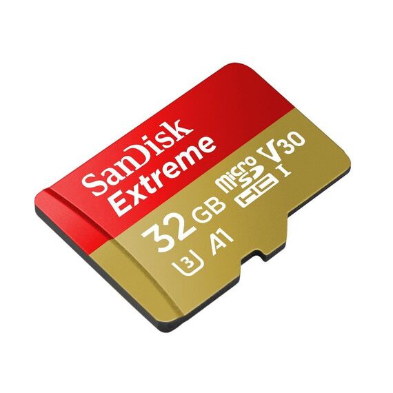 SanDisk Extreme 32 GB MicroSDHC UHS-I Class 10 - Memory Cards - Smartphones - Techbox